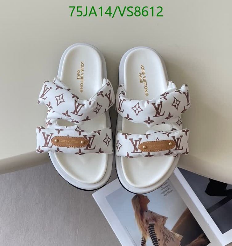 Louis Vuitton Women's Monogram Denim Slides - White
