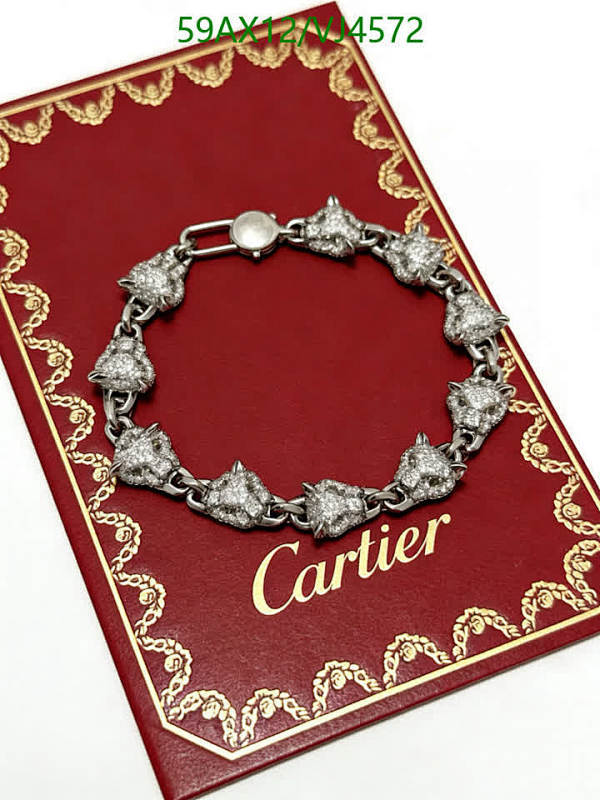 Cartier Panthère de Cartier Bracelet - Elegant Pave Diamond Panther Heads