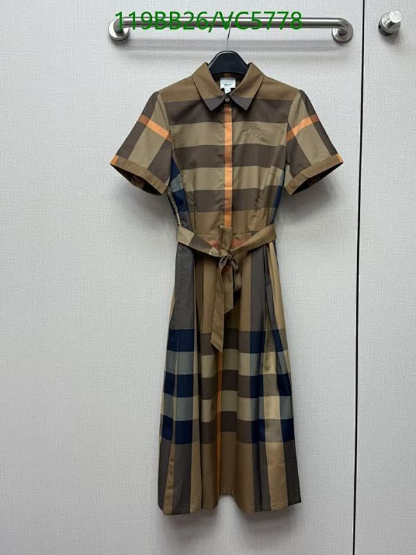 Burberry Plaid Belted Shirt Dress - Short Sleeve Midi for Women