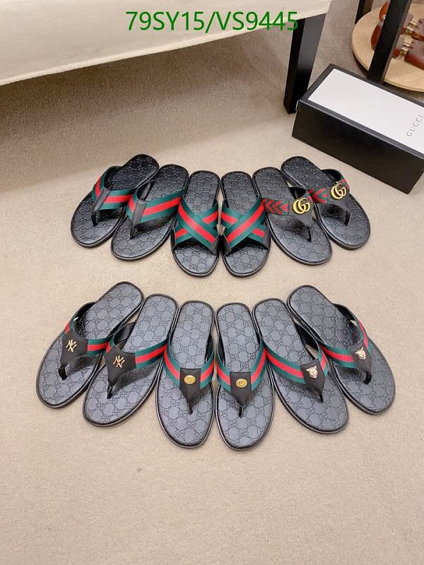 Gucci Men's Genuine Leather Flip Flop Sandals