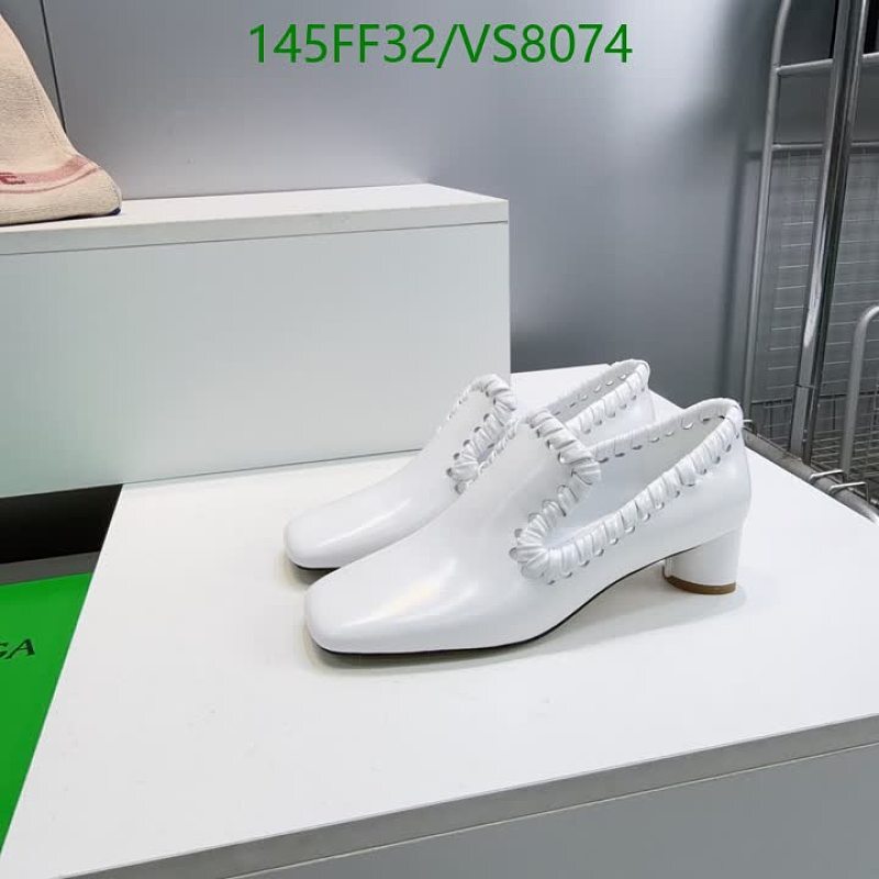 Bottega Veneta Women's White Leather Loafer Heels
