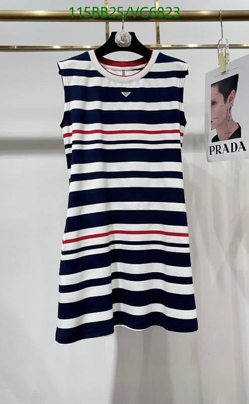 Prada Striped Cotton Sleeveless Mini Dress for Women - Casual & Stylish