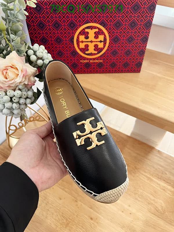 Tory Burch Women's Espadrille Flats with Gold Logo - Comfortable Sheepskin