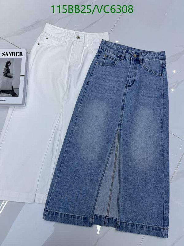 Gucci Women's High-Waisted Denim Split Midi Skirt - Stylish & Versatile