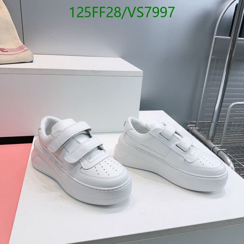 Acne Studios White Calf Leather Velcro Strap Platform Sneakers