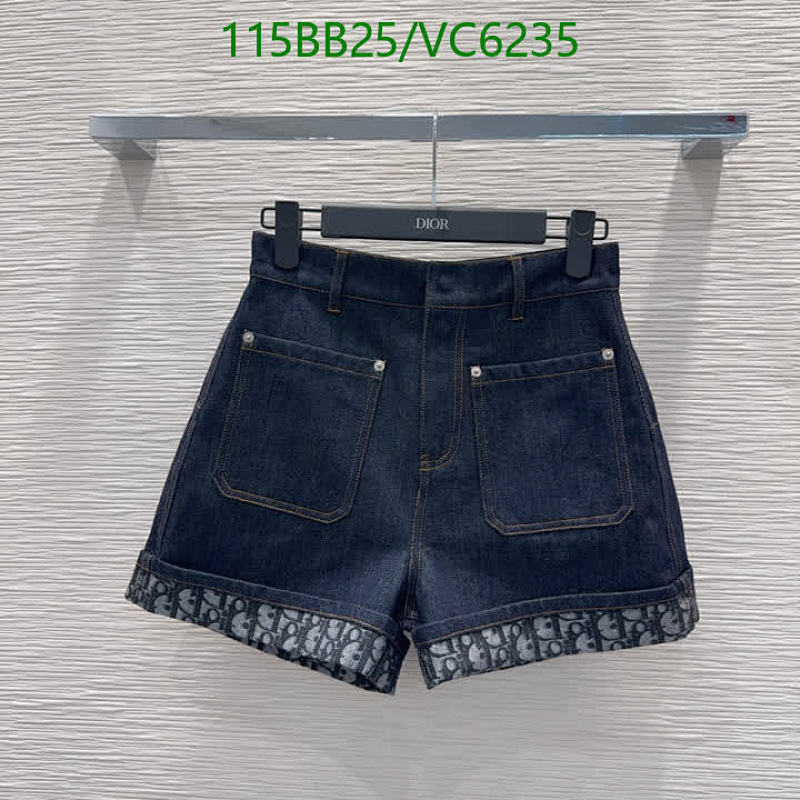 Dior Women's Denim Shorts with Iconic Oblique Cuff - Stylish & Comfortable