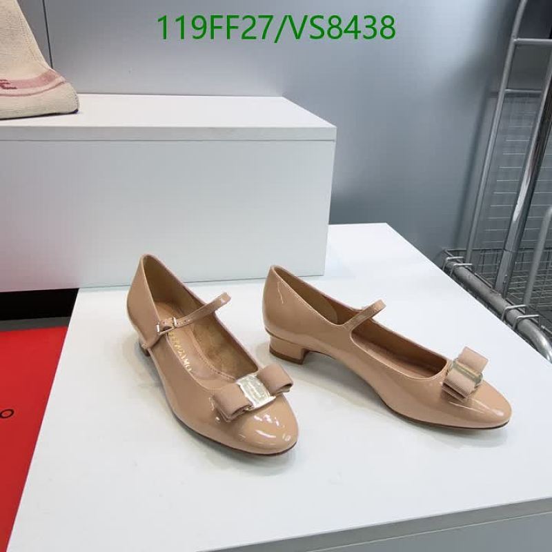 Ferragamo Women's Patent Leather Mary Jane Bow Heels - Beige, EU 35-39