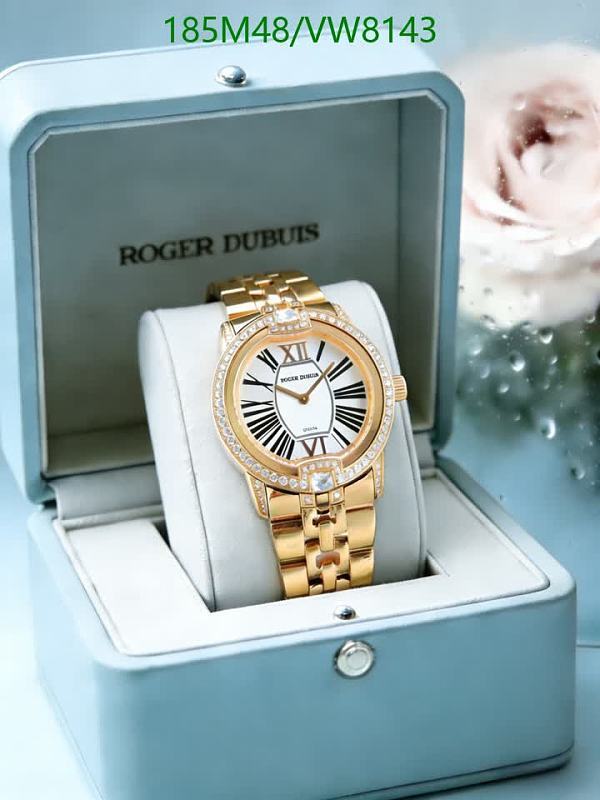 Roger Dubuis 33MM Stainless Steel Gold Watch with Diamond Bezel