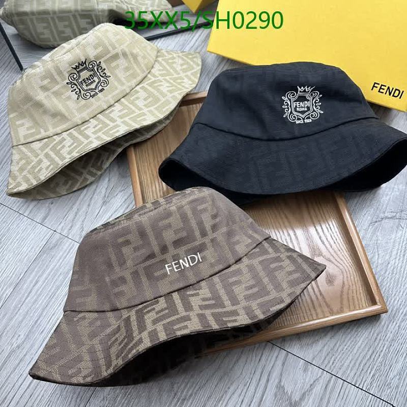 Fendi Reversible Bucket Hat - Iconic FF Logo Design for Stylish Sun Protection