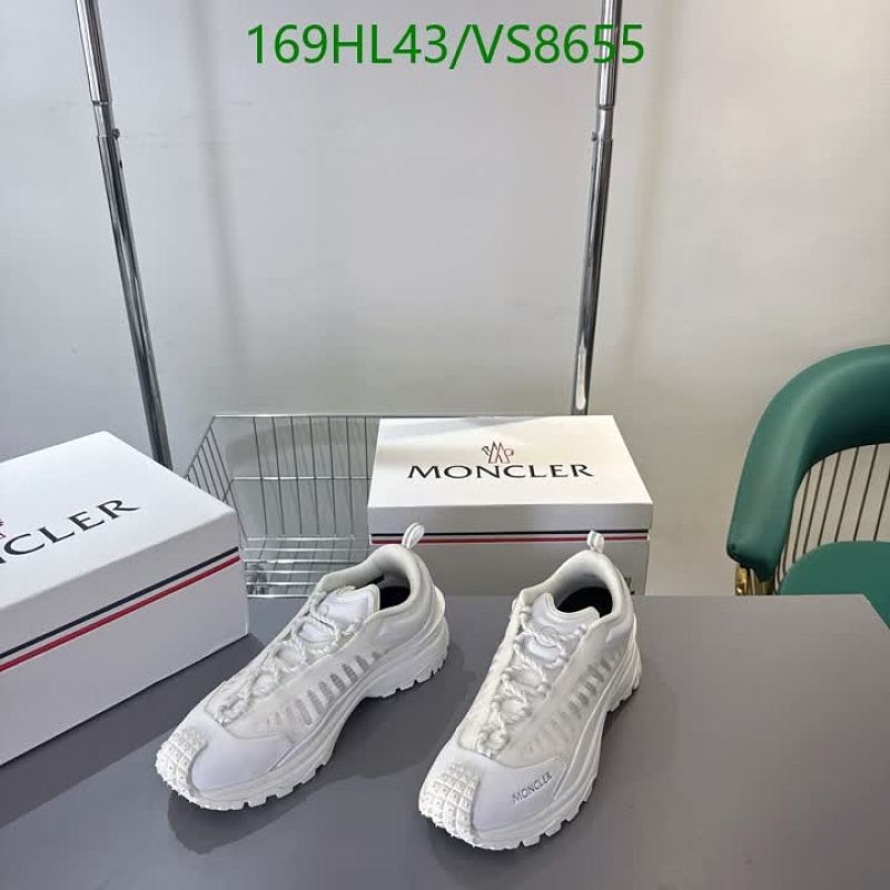 Moncler Women's White Mesh & Rubber Chunky Sole Sneakers