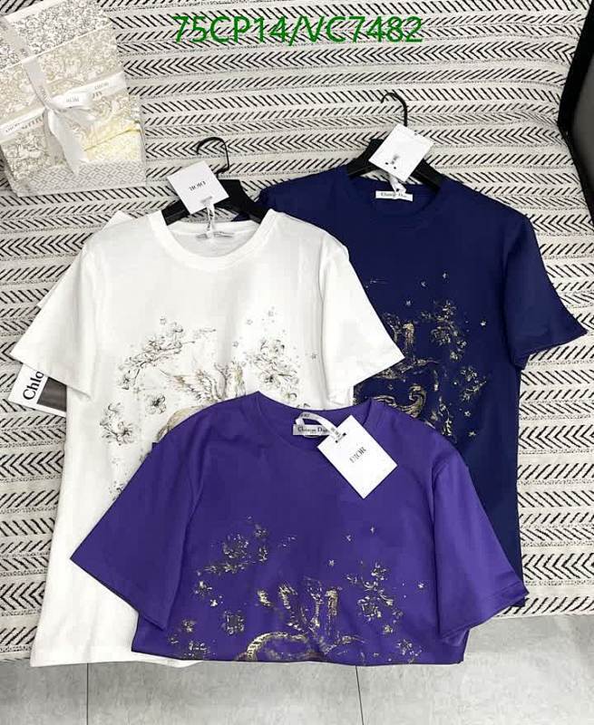 Dior Unisex Cotton Short Sleeve T-Shirt - Comfortable & Stylish Crew Neck Tops