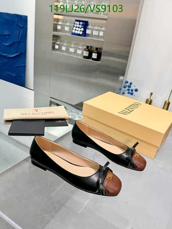 Valentino Women's Black & Brown Leather Bow Ballet Flats - Size EU 35-42