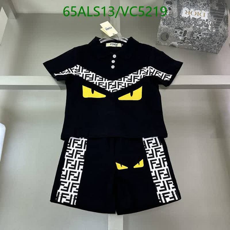 Fendi Kids' Monster Eyes Cotton T-Shirt & Shorts Set - Stylish Black Outfit