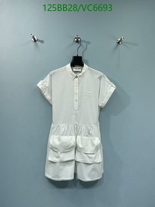 Miu Miu Women's Cotton Short Sleeve Dress with Pockets - Chic & Comfortable