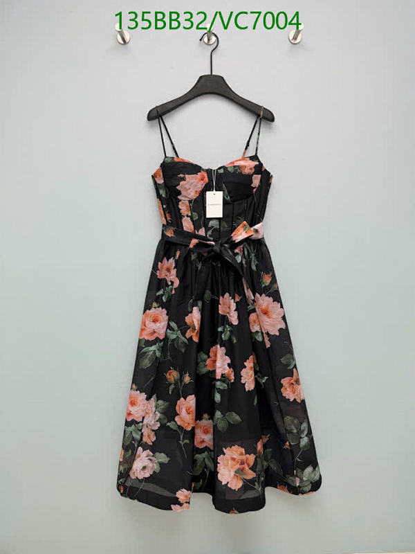 Zimmermann Floral Print Midi Dress for Women - Elegant Black Polyester Sundress
