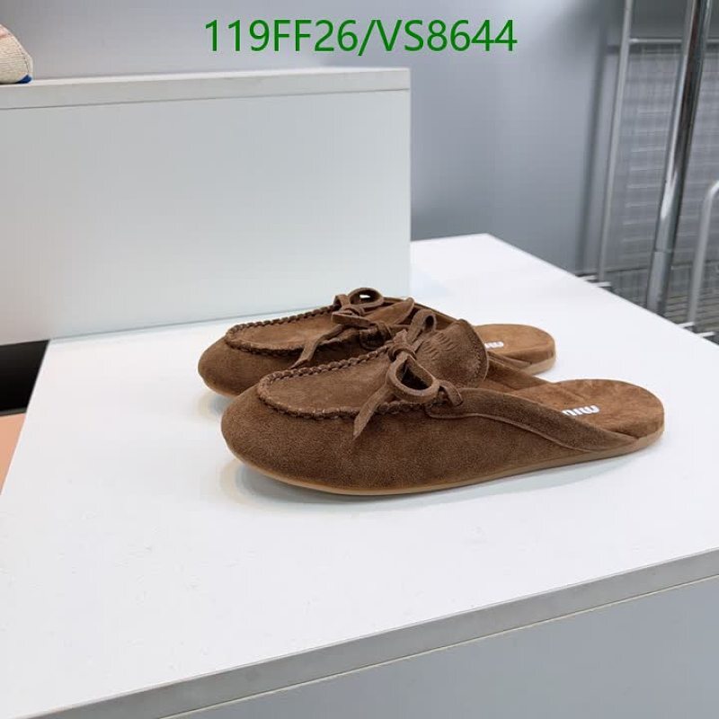 Miu Miu Women's Suede Mules - Casual Slip-On Shoes