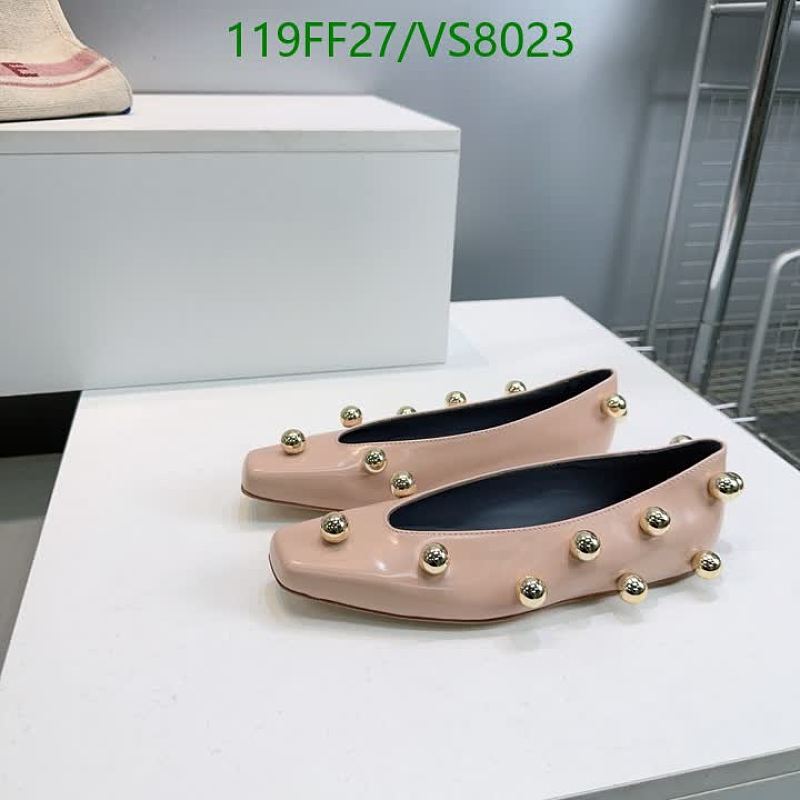 Balenciaga Women's Ball Embellished Leather Ballet Flats