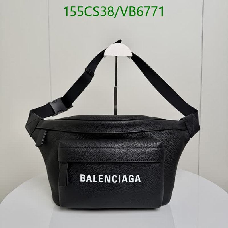 Balenciaga Black Leather Belt Bag - Stylish & Versatile Everyday Carry