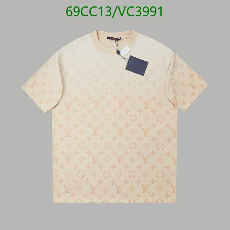 Louis Vuitton Monogram Gradient Cotton T-Shirt - Comfortable Short Sleeve Tee VC3991