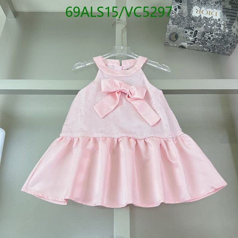 Gucci Kids' Pink Sleeveless Dress with Bow Detail - Adorable & Stylish