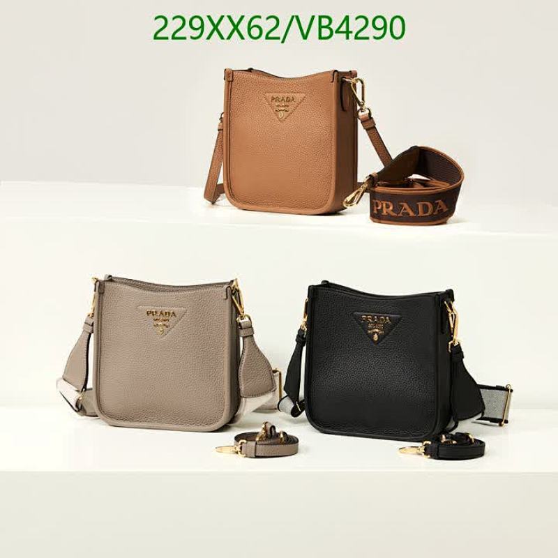 Prada Genuine Leather Crossbody Bag - Stylish and Versatile Shoulder Handbag