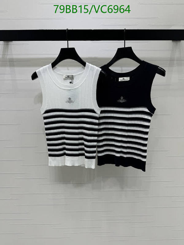 Vivienne Westwood Knitted Tank Top - Striped Sleeveless Design for Women