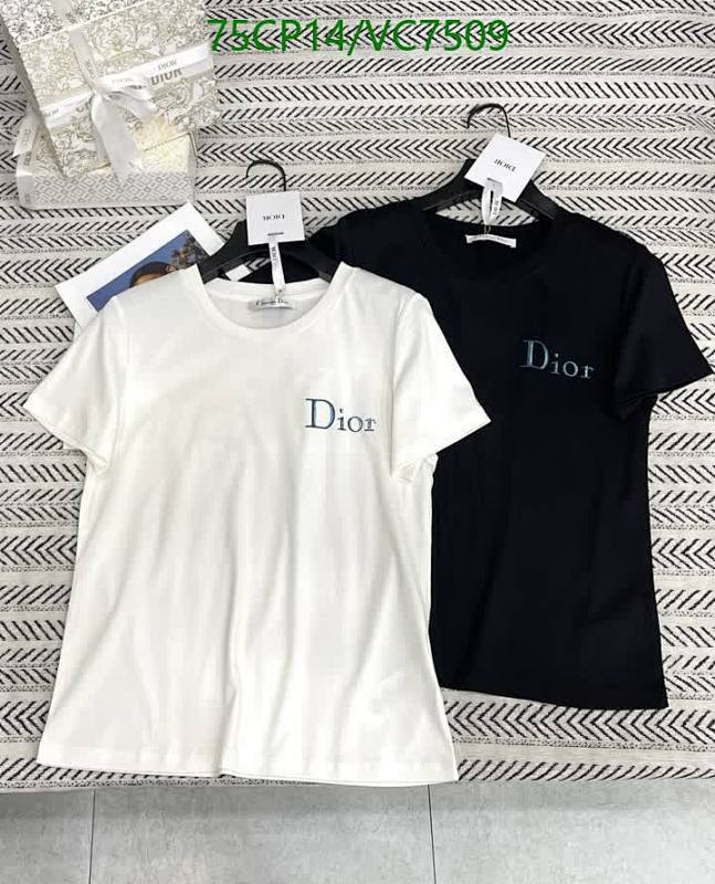 Dior Unisex Cotton T-Shirt with Embroidered Logo - Classic & Comfortable Fit
