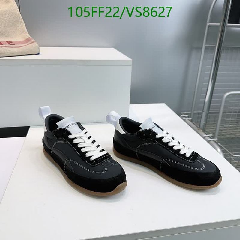 Alexander McQueen Women's Black Suede Low-Top Sneakers