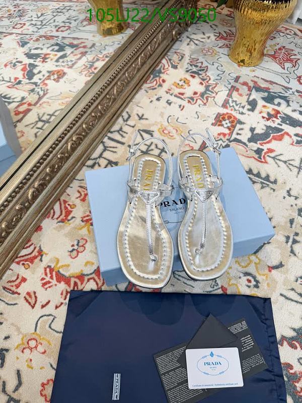 Prada Women's Patent Leather Sheepskin Sandals