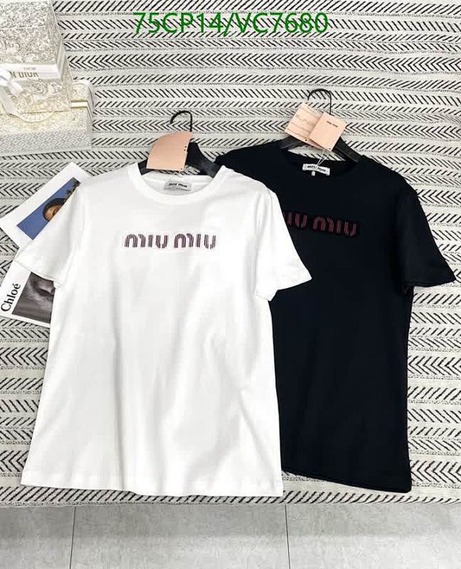 Miu Miu Logo Cotton T-Shirt for Women - Comfortable & Stylish Everyday Wear