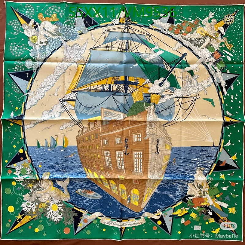 Hermes Silk Scarf 90x90CM - Luxurious & Versatile Fashion Accessory