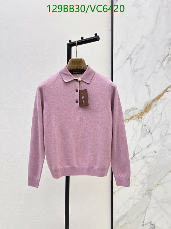 Loro Piana Luxurious Cashmere Knitted Polo Sweater for Women