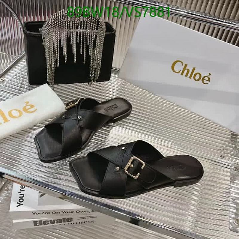 Chloé Women's Flat Leather Sandals - Elegant Black Cowhide & Sheepskin Sliders