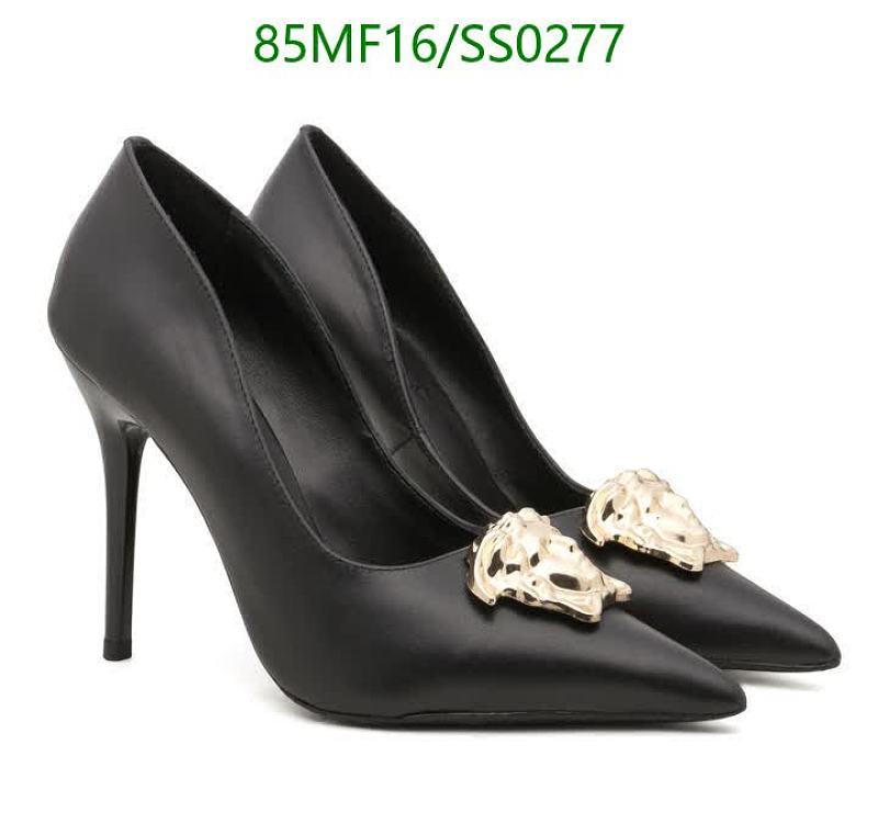 Versace Women's Medusa Head Pumps - Black Leather Pointed Toe High Heels