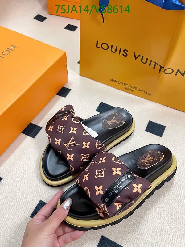 Louis Vuitton Women's Monogram Denim Slides - EU 35-45