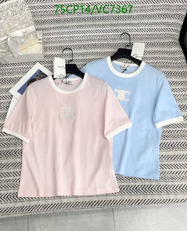 Celine Women's Cotton Triomphe Logo Ringer T-Shirt - Comfortable & Stylish