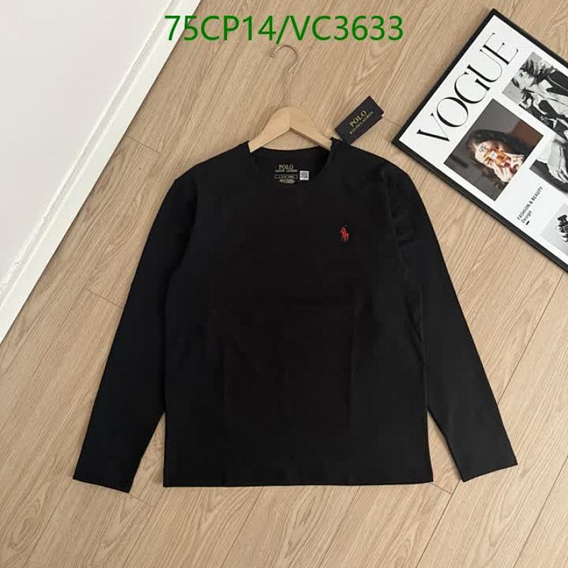 Ralph Lauren Men's Classic Long Sleeve Crew Neck T-Shirt with Polo Pony Logo