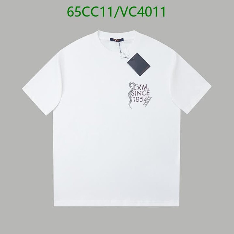 Louis Vuitton L.V.M. Since 1854 Cotton T-Shirt for Men - White Short Sleeve 7 Louis Vuitton L.V.M. Since 1854 Cotton T-Shirt for Men - White Short Sleeve