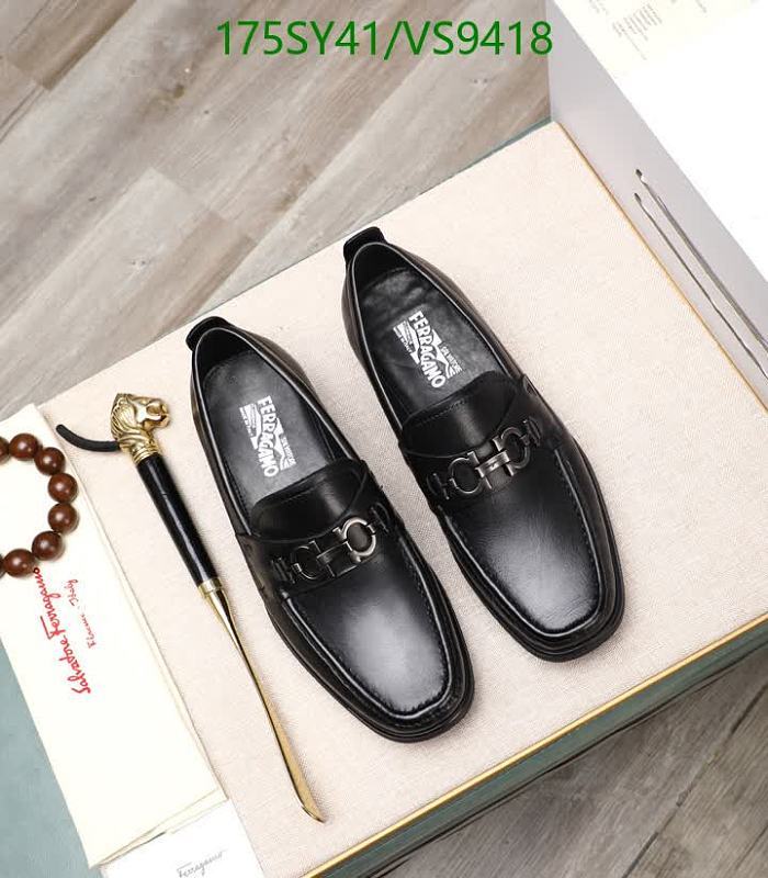 Salvatore Ferragamo Men's Black Calf Leather Loafers - Size EU 38-45