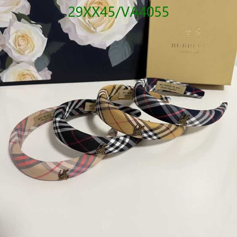 Burberry Vintage Check Headbands - Classic Plaid Hair Accessories for Women