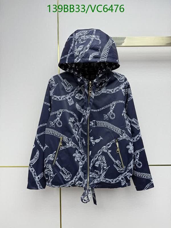 Louis Vuitton Women's Reversible Monogram Chain Print Hooded Jacket