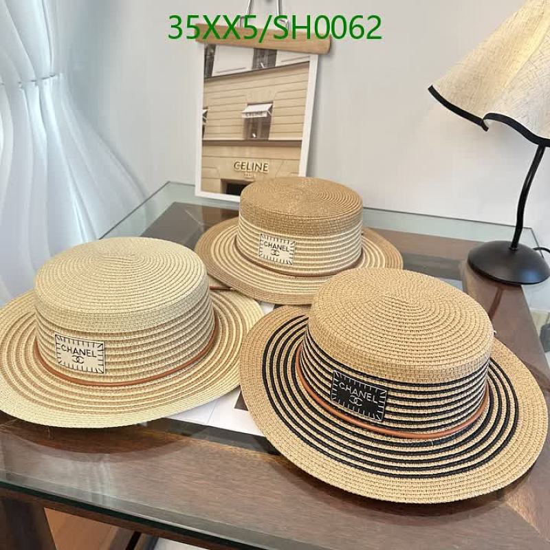 Chic Chanel-Inspired Straw Boater Hat - Elegant Sun Protection for Women