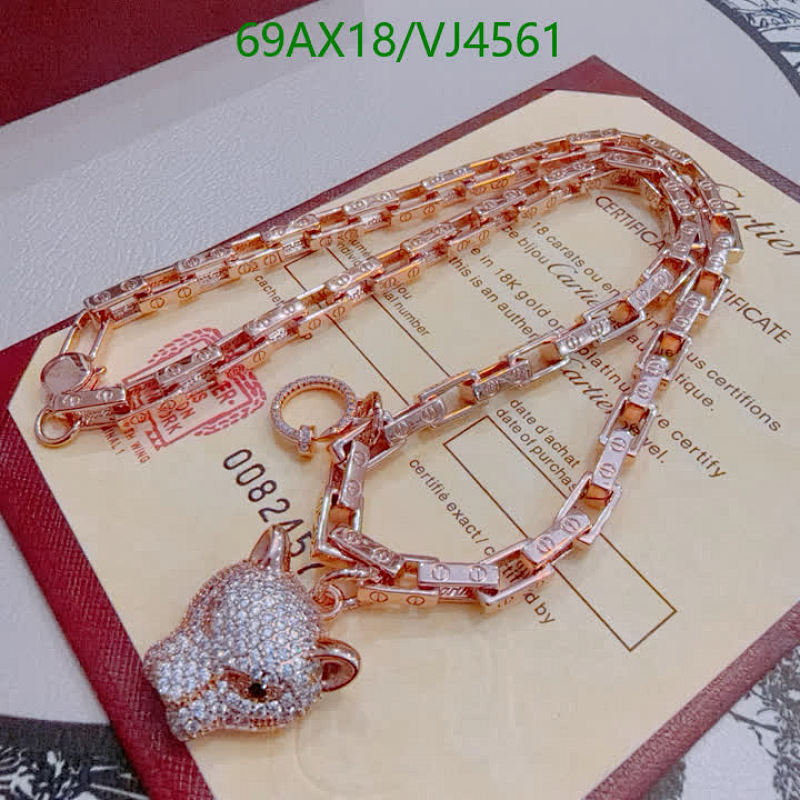 Cartier-Inspired Panther Head Pendant Necklace - Rose Gold Plated Chain