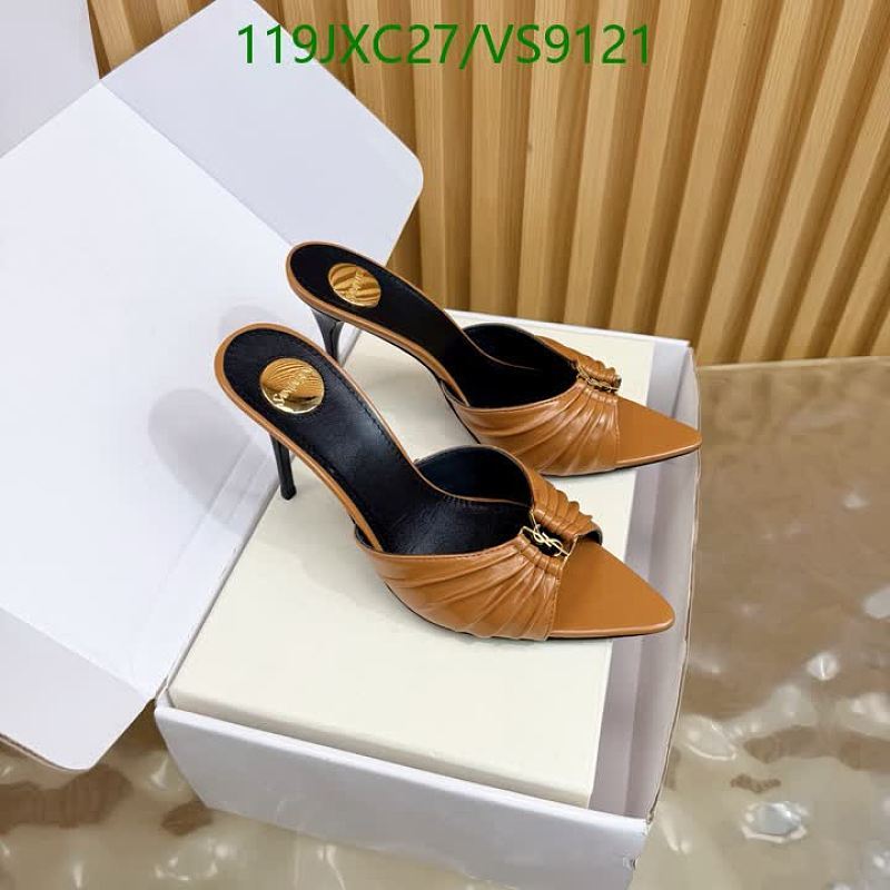 Versace Women's Pointed Toe Mules with Golden Medusa Emblem 9.5CM Heel