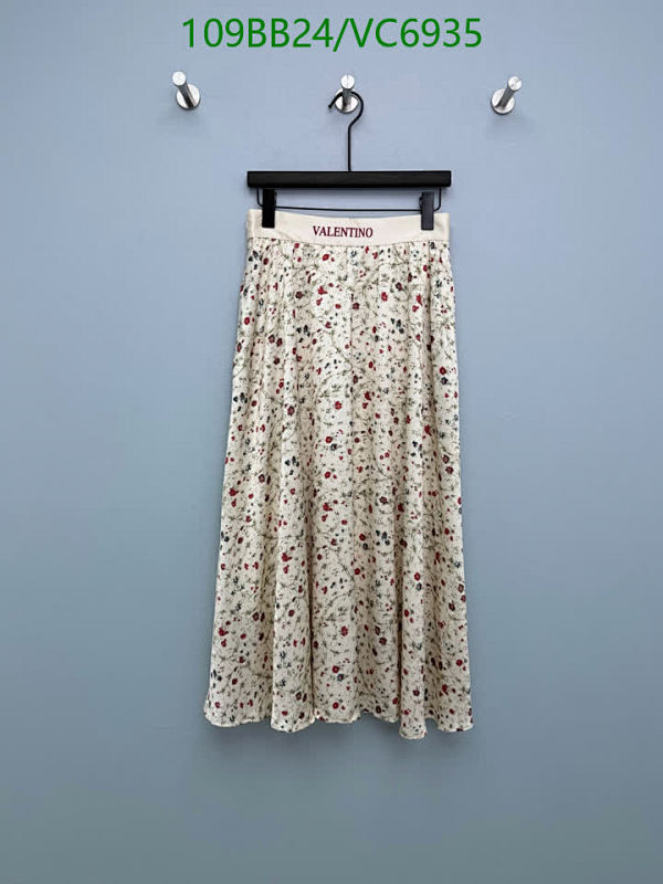 Valentino Floral Print Midi Skirt - Elegant Polyester Fiber Design