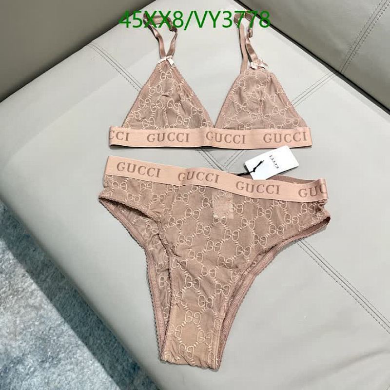 Gucci GG Monogram Mesh Bralette & Thong Set - Comfortable & Stylish Lingerie