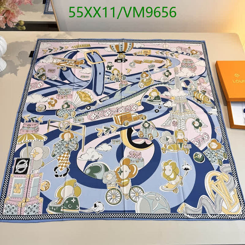 Louis Vuitton Mulberry Silk Scarf 90x90cm - Playful Travel Design