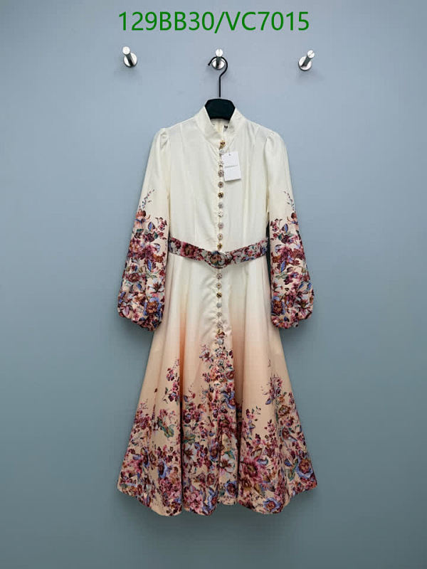 Zimmermann Floral Print Midi Dress for Women - Elegant Long Sleeve Design