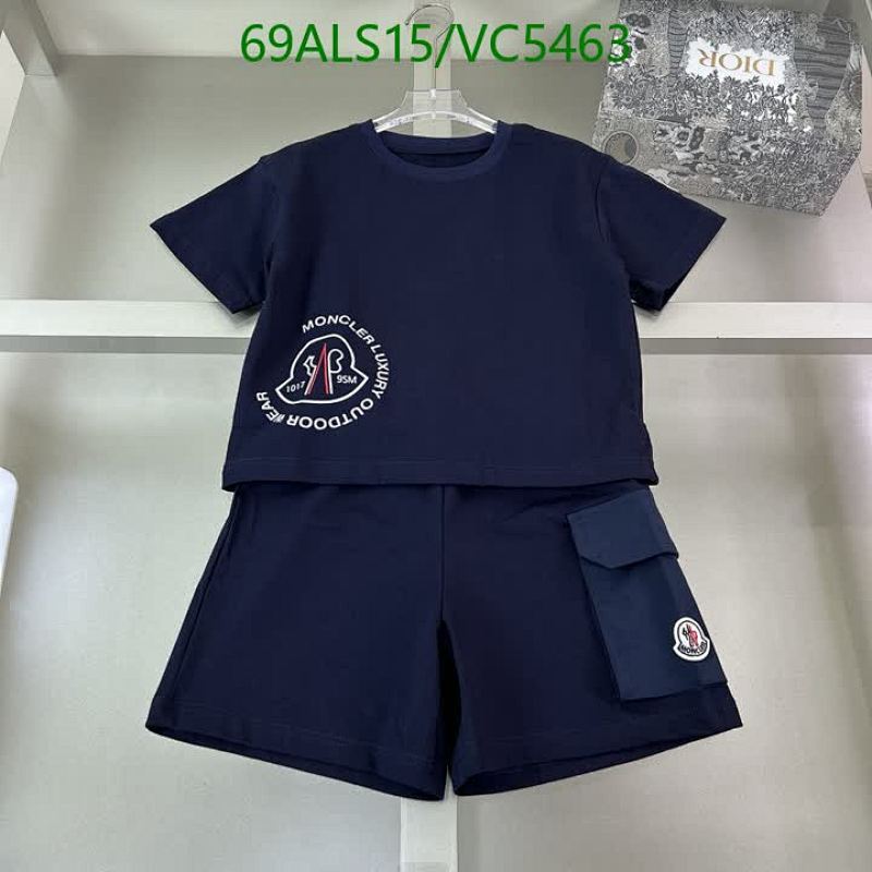 Moncler Kids' Luxury Outdoor Wear T-Shirt & Shorts Set - Comfortable Cotton Outfit