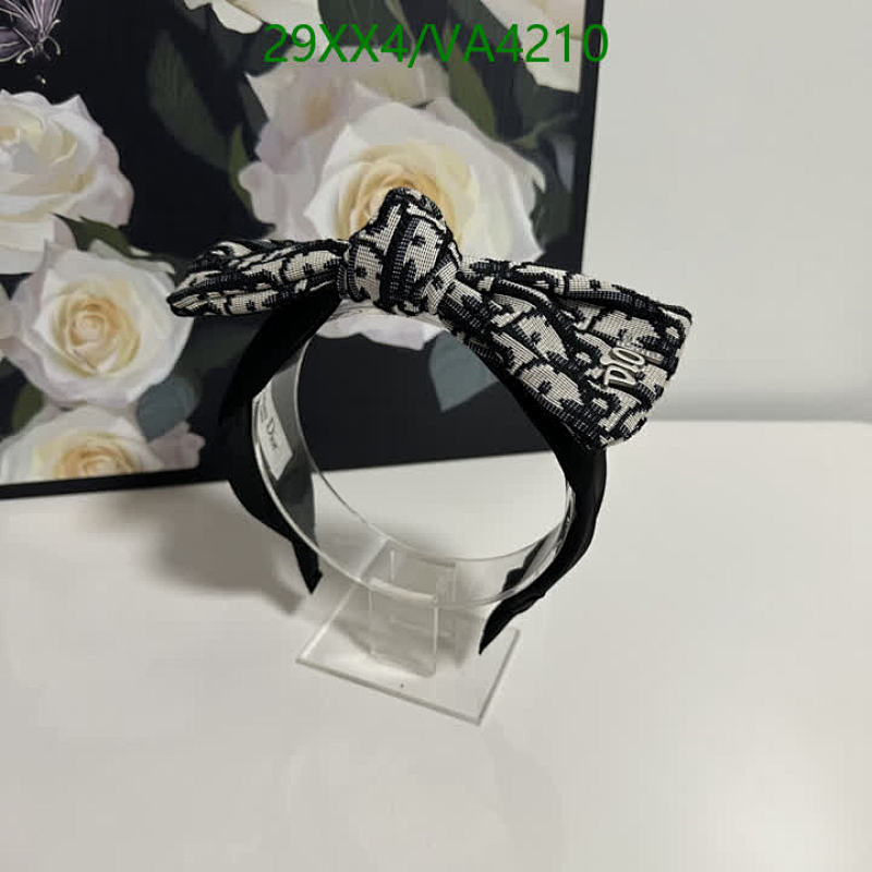 Dior Chic Monogram Bow Headband - Elegant Hair Accessory for Women